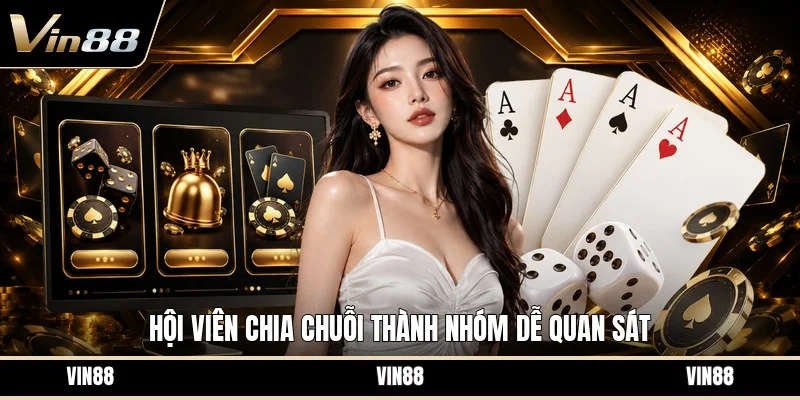 Hội viên chia chuỗi thành nhóm dễ quan sát