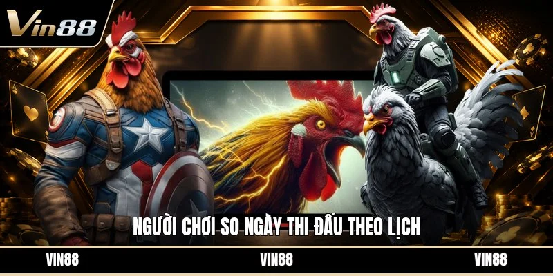 Người chơi so ngày thi đấu theo lịch
