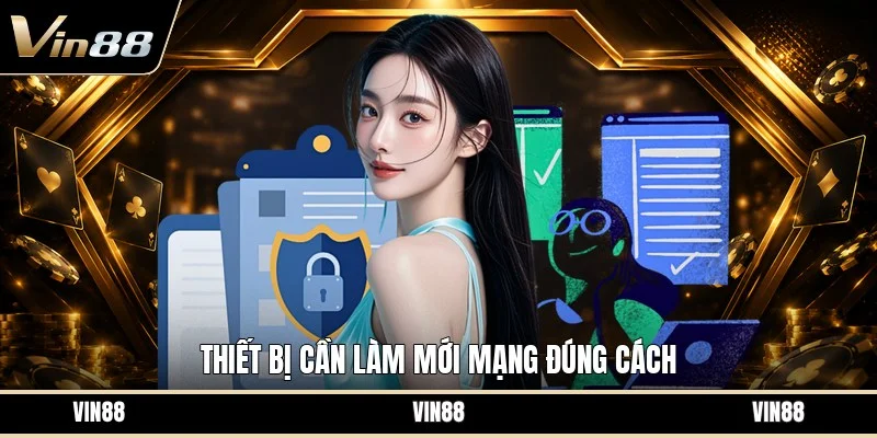 Thiết bị cần làm mới mạng đúng cách