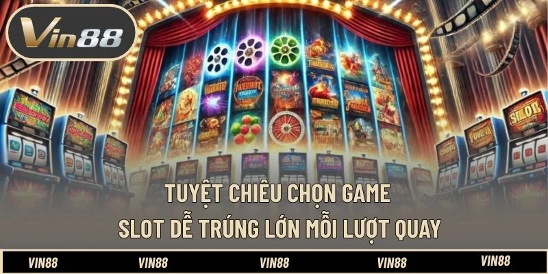 Tuyệt chiêu chọn game slot dễ trúng lớn mỗi lượt quay