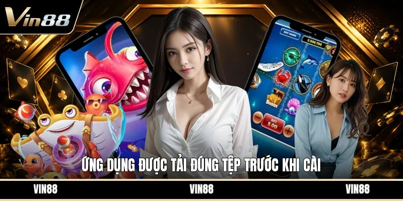 Ứng dụng được tải đúng tệp trước khi cài